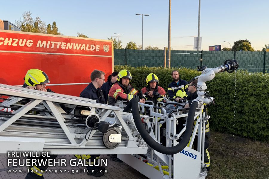 Ausbildung mit der Feuerwehr Mittenwalde